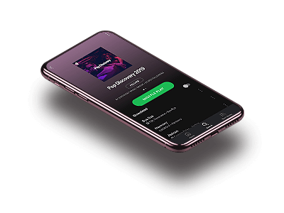 iPhone Playing Spotify Playlist