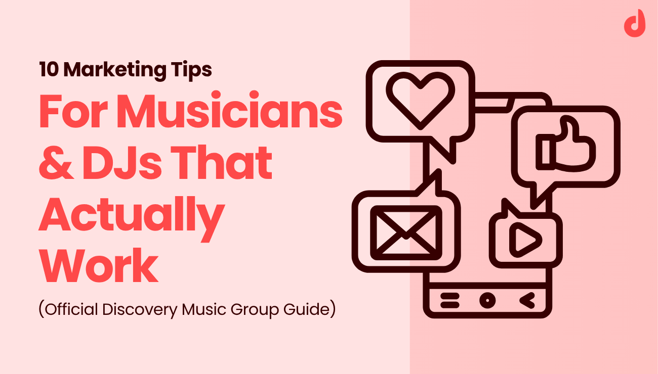 Illustration of a smartphone with social media engagement icons including a heart, thumbs up, email, and video