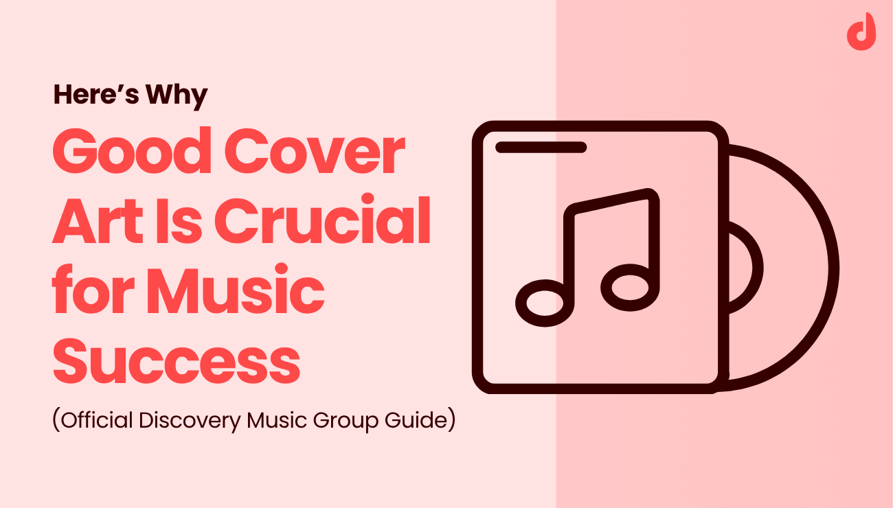 Illustration of a CD case with a music note, representing the importance of album cover art